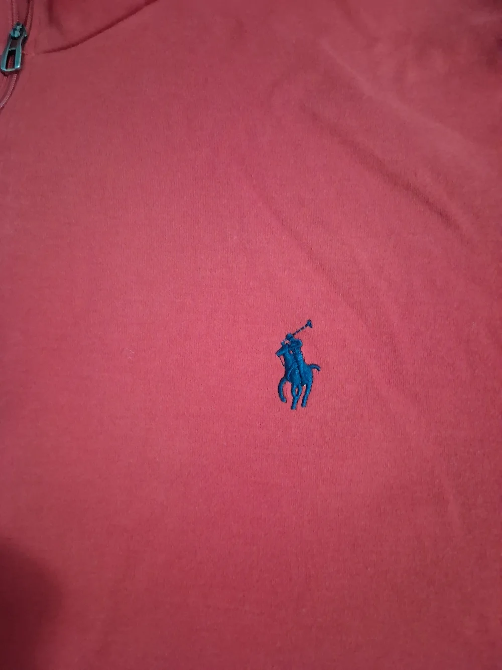 Polo by Ralph Lauren Red Quarter-Zip Long Sleeve Polo - Picture 4 of 5